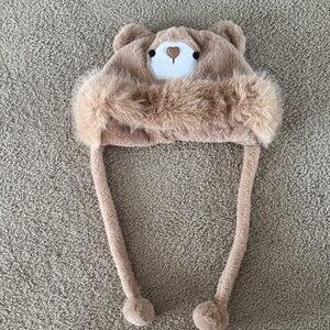 Cute Bear Plush Hat with Ears